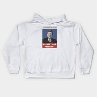 JFK: 1960s Campaign Poster Art Kids Hoodie